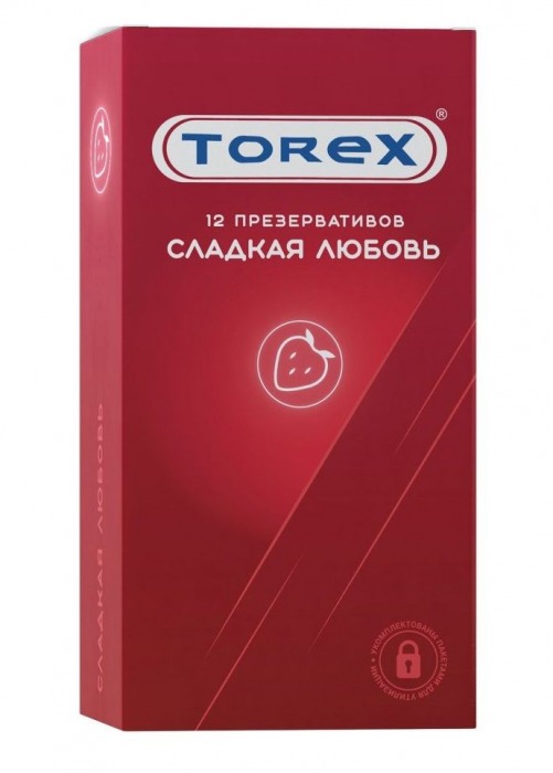 Презервативы Torex  Сладкая любовь  с ароматом клубники - 12 шт. - Torex - купить с доставкой в Новороссийске
