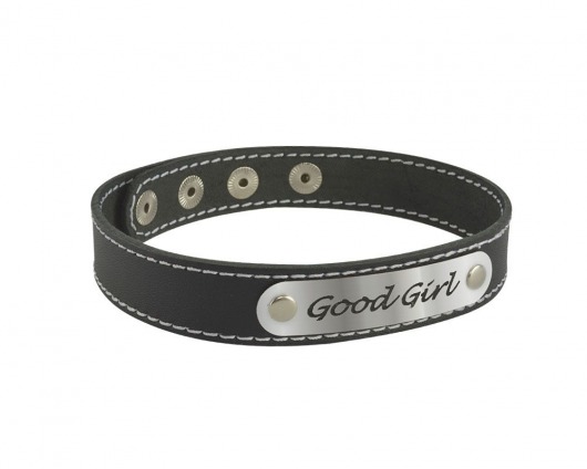 Чокер с белой строчкой Good Girl - Sitabella - купить с доставкой в Новороссийске