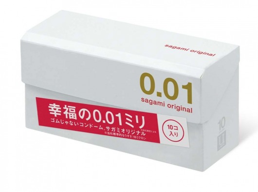 Супер тонкие презервативы Sagami Original 0.01 - 10 шт. - Sagami - купить с доставкой в Новороссийске