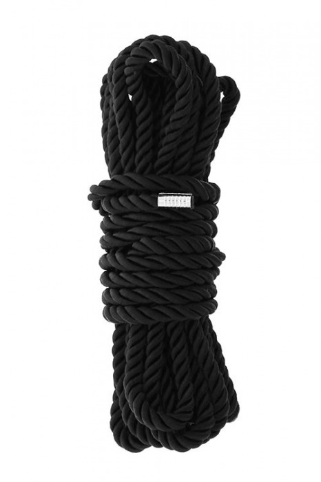 Черная веревка для шибари DELUXE BONDAGE ROPE - 5 м. - Dream Toys - купить с доставкой в Новороссийске