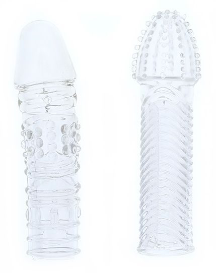 Комплект из 2 прозрачных насадок на пенис PENIS EXTENDER PACK - Dream Toys - в Новороссийске купить с доставкой