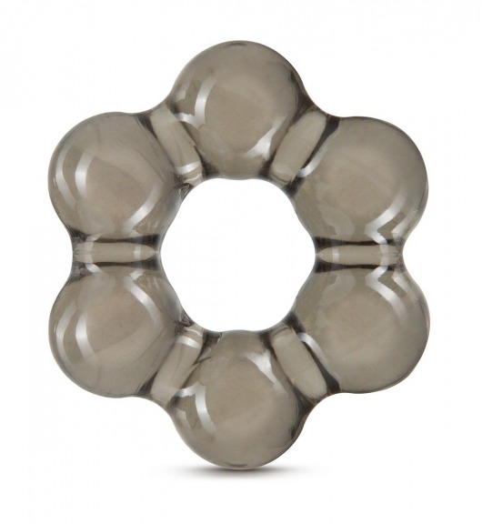 Дымчатое эрекционное кольцо Stay Hard Thick Bead Cock Ring - Blush Novelties - в Новороссийске купить с доставкой