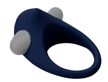 Гладкое синее эрекционное виброкольцо STIMU RING - Dream Toys - в Новороссийске купить с доставкой