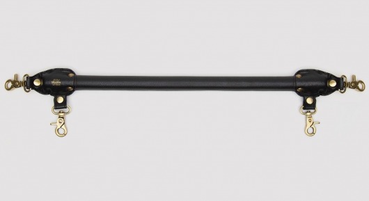 Черная распорка для ног Bound to You Faux Leather Spreader Bar - 50,8 см. - Fifty Shades of Grey - купить с доставкой в Новороссийске