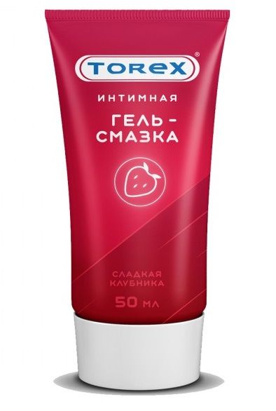 Смазка на водной основе TOREX  Сладкая клубника  - 50 мл. - Torex - купить с доставкой в Новороссийске