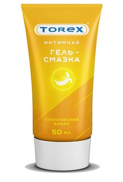 Смазка на водной основе TOREX  Тропический банан  - 50 мл. - Torex - купить с доставкой в Новороссийске