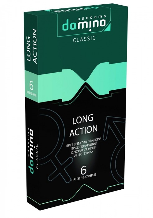 Презервативы с пролонгирующим эффектом DOMINO Classic Long action - 6 шт. - Domino - купить с доставкой в Новороссийске
