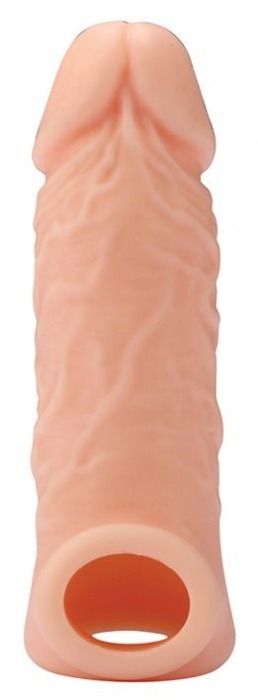 Телесная насадка EXTENDER WITH BALL STRAP 5.5 - 14 см. - Dream Toys - в Новороссийске купить с доставкой