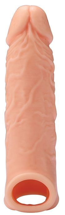 Телесная насадка EXTENDER WITH BALL STRAP 6.5 - 17 см. - Dream Toys - в Новороссийске купить с доставкой