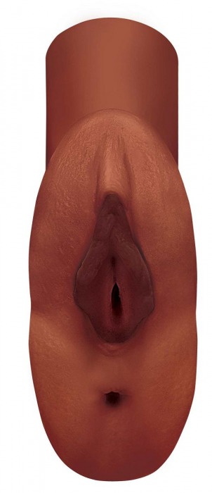 Коричневый мастурбатор Perfect Pussy Double Stroker - Pipedream - в Новороссийске купить с доставкой
