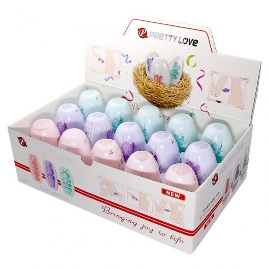 Набор из 15 мини-мастурбаторов Fantastic Egg Hard Boiled - Baile - в Новороссийске купить с доставкой