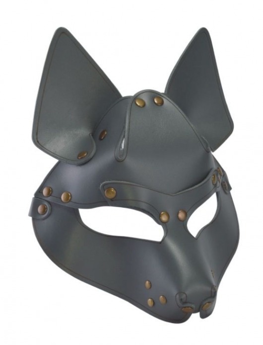 Серая маска Wolf с клепками - Sitabella - купить с доставкой в Новороссийске