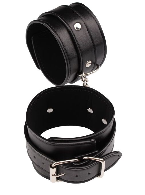 Черные оковы Classic Ankle Cuffs - Chisa - купить с доставкой в Новороссийске