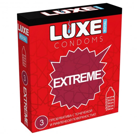 Текстурированные презервативы LUXE Royal Extreme - 3 шт. - Luxe - купить с доставкой в Новороссийске