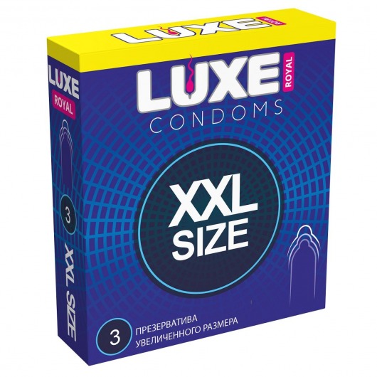 Презервативы увеличенного размера LUXE Royal XXL Size - 3 шт. - Luxe - купить с доставкой в Новороссийске