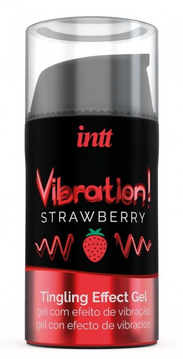 Жидкий интимный гель с эффектом вибрации Vibration! Strawberry - 15 мл. - INTT - купить с доставкой в Новороссийске