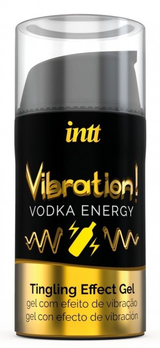 Жидкий интимный гель с эффектом вибрации Vibration! Vodka Energy - 15 мл. - INTT - купить с доставкой в Новороссийске