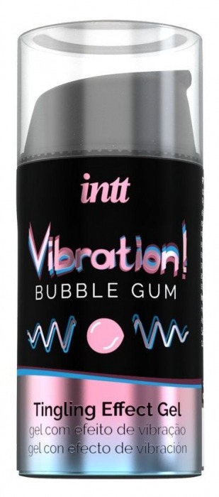 Жидкий интимный гель с эффектом вибрации Vibration! Bubble Gum - 15 мл. - INTT - купить с доставкой в Новороссийске