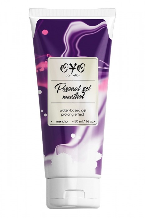 Интимная смазка на водной основе с пролонгирующим эффектом OYO Personal Gel Menthol - 50 мл. - OYO - купить с доставкой в Новороссийске
