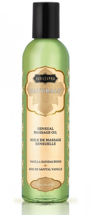 Массажное масло Naturals Vanilla Sandalwood с ароматом ванили и сандала - 236 мл. - Kama Sutra - купить с доставкой в Новороссийске