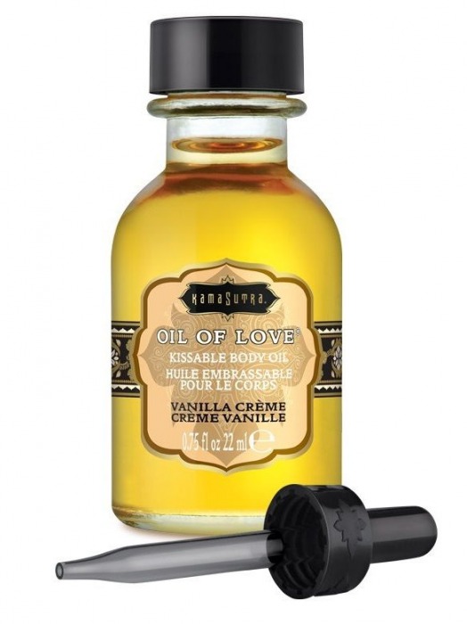 Масло для ласк с ароматом ванили Oil of Love Vanilla Creme - 22 мл. - Kama Sutra - купить с доставкой в Новороссийске