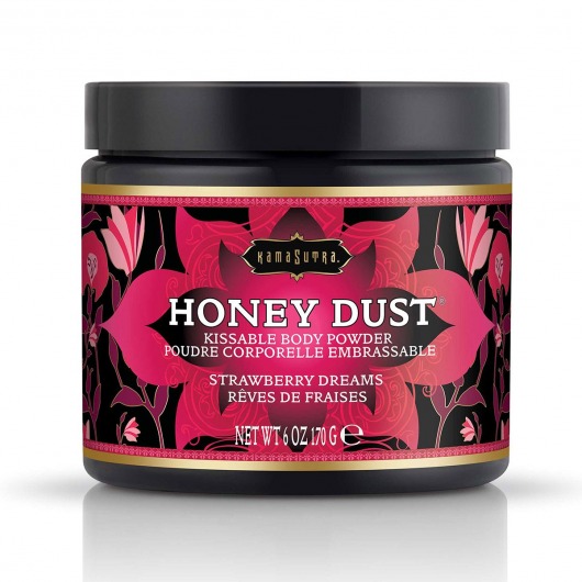 Пудра для тела Honey Dust Body Powder с ароматом клубники - 170 гр. - Kama Sutra - купить с доставкой в Новороссийске