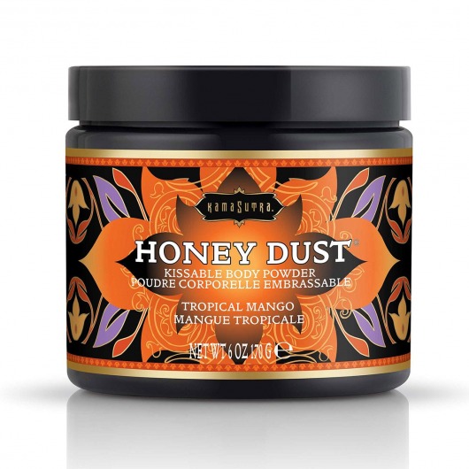Пудра для тела Honey Dust Body Powder с ароматом манго - 170 гр. - Kama Sutra - купить с доставкой в Новороссийске