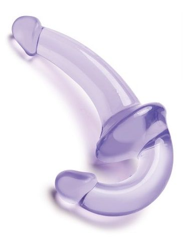 Фиолетовый безремневой страпон Strapless Strap-On - Lux Fetish - купить с доставкой в Новороссийске
