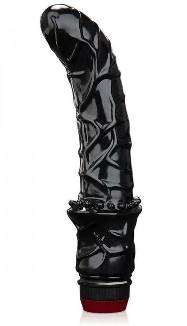Черный вибромассажер простаты 6  Premium Prostate Massager - BlueLine - в Новороссийске купить с доставкой