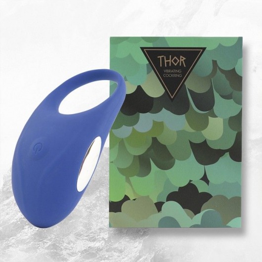 Синее кольцо с вибрацией Thor Cockring - FeelzToys - в Новороссийске купить с доставкой