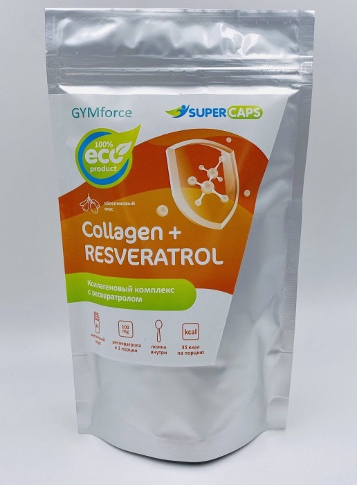 Натуральный коллаген с ресвератролом GYMforce Collagen+ - 150 гр. - SuperCaps - купить с доставкой в Новороссийске