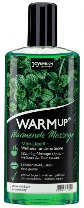 Массажное масло WARMup Mint с ароматом мяты - 150 мл. - Joy Division - купить с доставкой в Новороссийске
