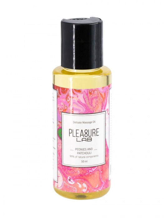 Массажное масло Pleasure Lab Delicate с ароматом пиона и пачули - 50 мл. - Pleasure Lab - купить с доставкой в Новороссийске