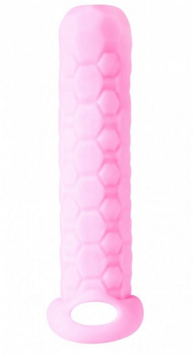 Розовый фаллоудлинитель Homme Long - 13,5 см. - Lola Games - в Новороссийске купить с доставкой
