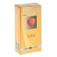 Презервативы Masculan Ultra Gold с золотым напылением и ароматом ванили - 10 шт. - Masculan - купить с доставкой в Новороссийске