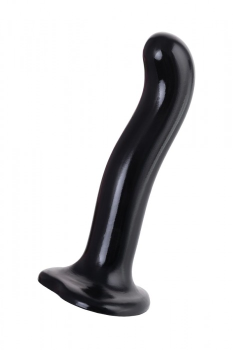 Черный стимулятор для пар P G-Spot Dildo Size M - 18 см. - Strap-on-me - в Новороссийске купить с доставкой