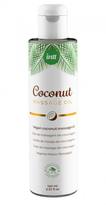 Массажное масло Vegan Coconut - 150 мл. - INTT - купить с доставкой в Новороссийске