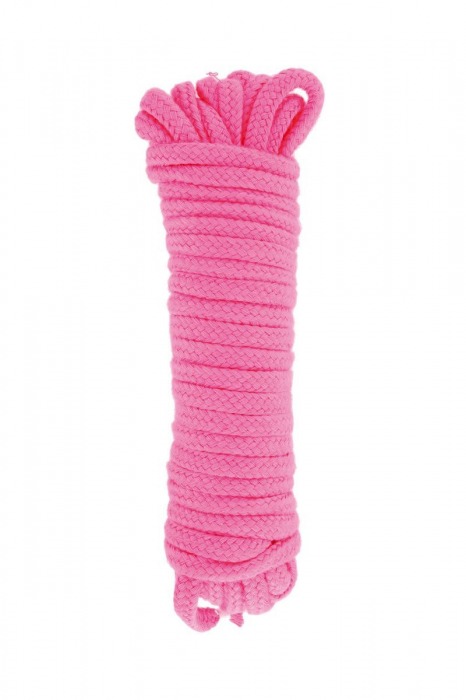 Розовая веревка для связывания Sweet Caress Rope - 10 метров - Sweet Caress - купить с доставкой в Новороссийске