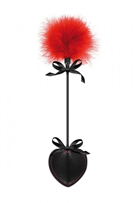 Стек с пуховкой Sweet Caress Feather Whip - 44 см. - Sweet Caress - купить с доставкой в Новороссийске