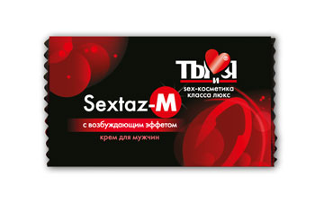 Возбуждающий крем Sextaz-M для мужчин в одноразовой упаковке - 1,5 гр. - Биоритм - купить с доставкой в Новороссийске