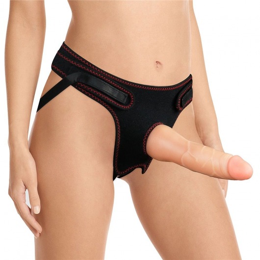 Женский страпон Easy Strapon Set 7.5 - 19 см. - Lovetoy - купить с доставкой в Новороссийске