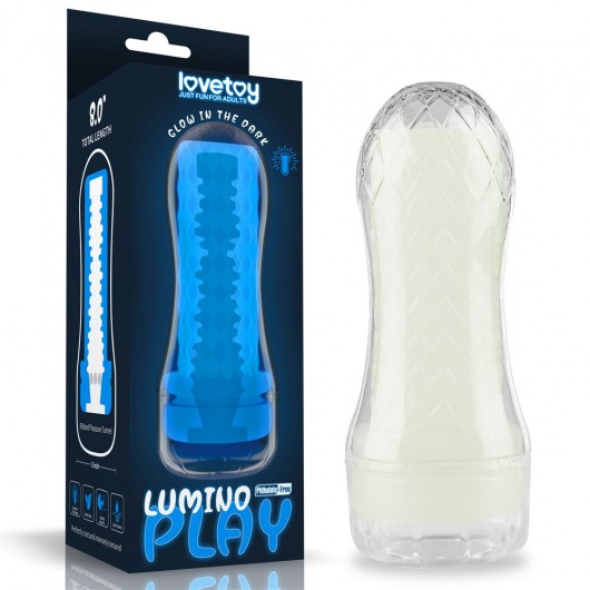 Светящийся в темноте мастурбатор Lumino Play Masturbator Ribbed - Lovetoy - в Новороссийске купить с доставкой