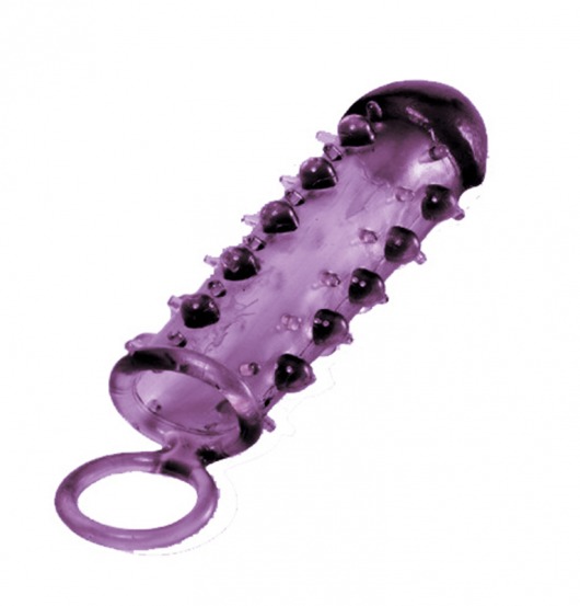 Закрытая фиолетовая насадка с пупырышками SAMURAI PENIS SLEEVE PURPLE - 14,5 см. - NMC - в Новороссийске купить с доставкой