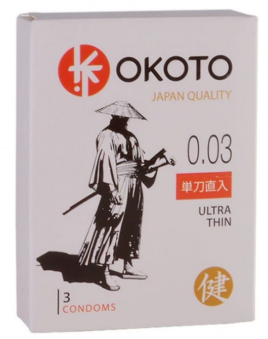 Ультратонкие презервативы OKOTO Ultra Thin - 3 шт. - Sitabella - купить с доставкой в Новороссийске