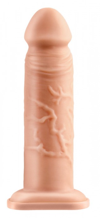 Телесный реалистичный фаллоимитатор с полостью Silicone Hollow Extension - 20 см. - Pipedream - купить с доставкой в Новороссийске