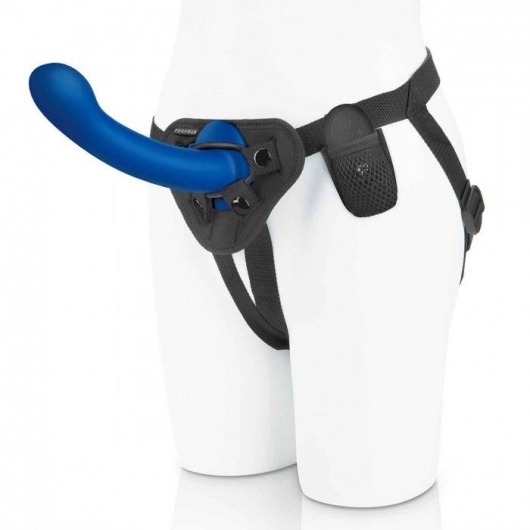 Синяя насадка Remote Control P-Spot G-Spot с черными трусиками - 20 см. - Pegasus - купить с доставкой в Новороссийске