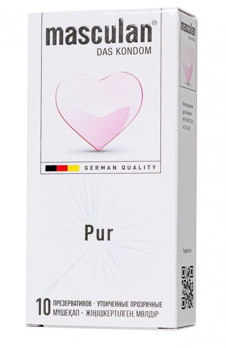 Супертонкие презервативы Masculan Pur - 10 шт. - Masculan - купить с доставкой в Новороссийске