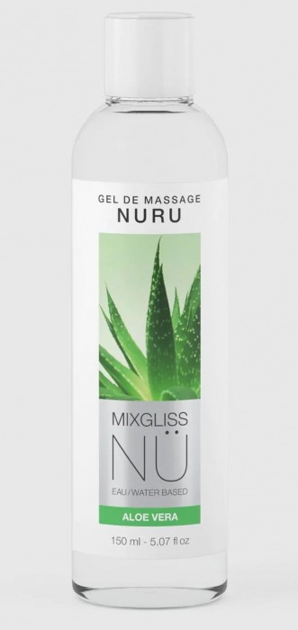 Массажный гель на водной основе Mixgliss NU Aloe Vera - 150 мл. - Mixgliss - купить с доставкой в Новороссийске