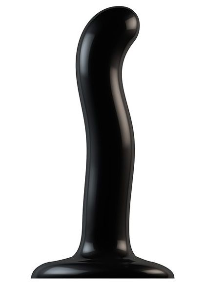 Черный фаллоимитатор-насадка Strap-On-Me P G spot Dildo size S - 16,4 см. - Strap-on-me - купить с доставкой в Новороссийске