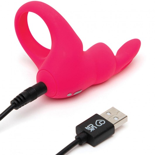Розовое эрекционное виброкольцо Happy Rabbit Rechargeable Rabbit Cock Ring - Happy Rabbit - в Новороссийске купить с доставкой
